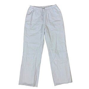 SNDYS White Cotton Wide Leg Elastic‎ Waist Relaxed Fit Pants Women’s Size Small